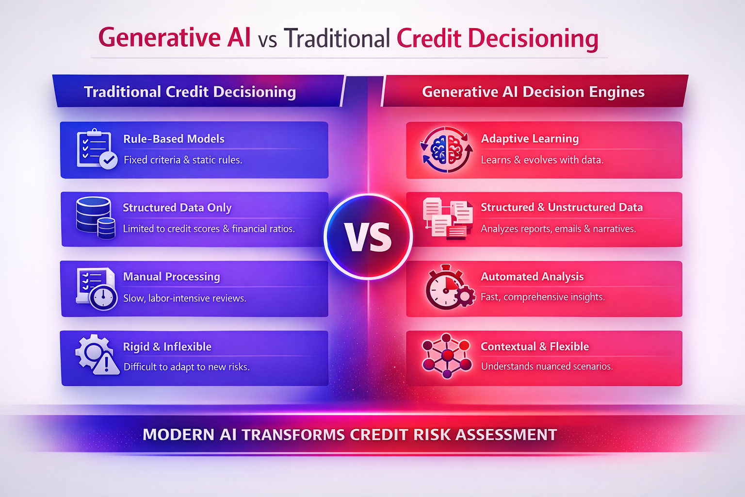 Generative Ai vs. Traditional Credit Decisioning
