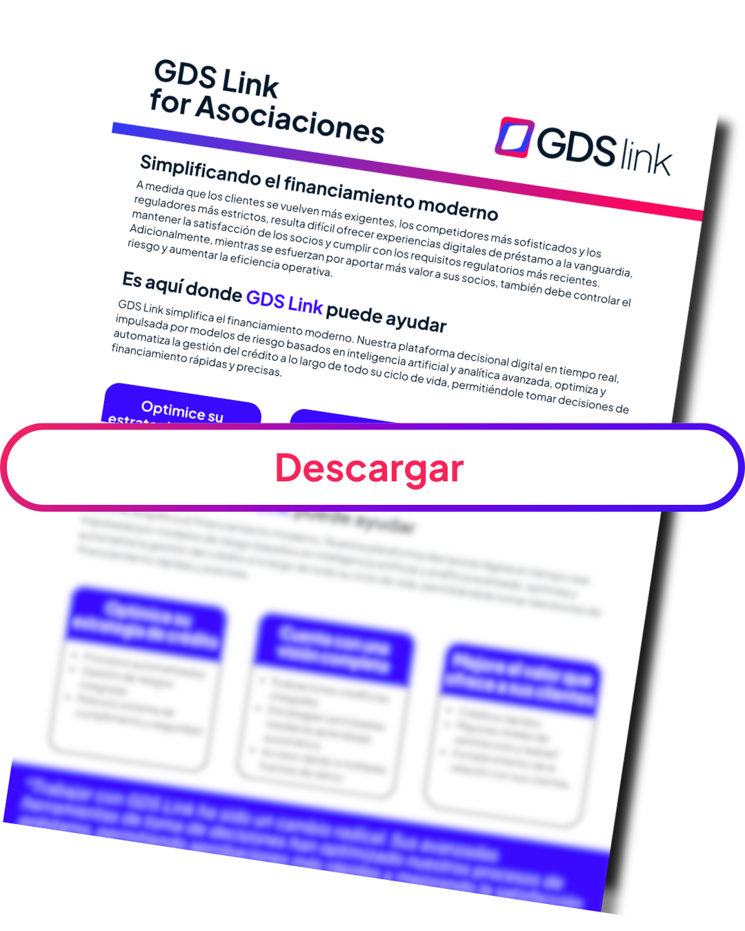 Cooperativas de crédito GDS Link