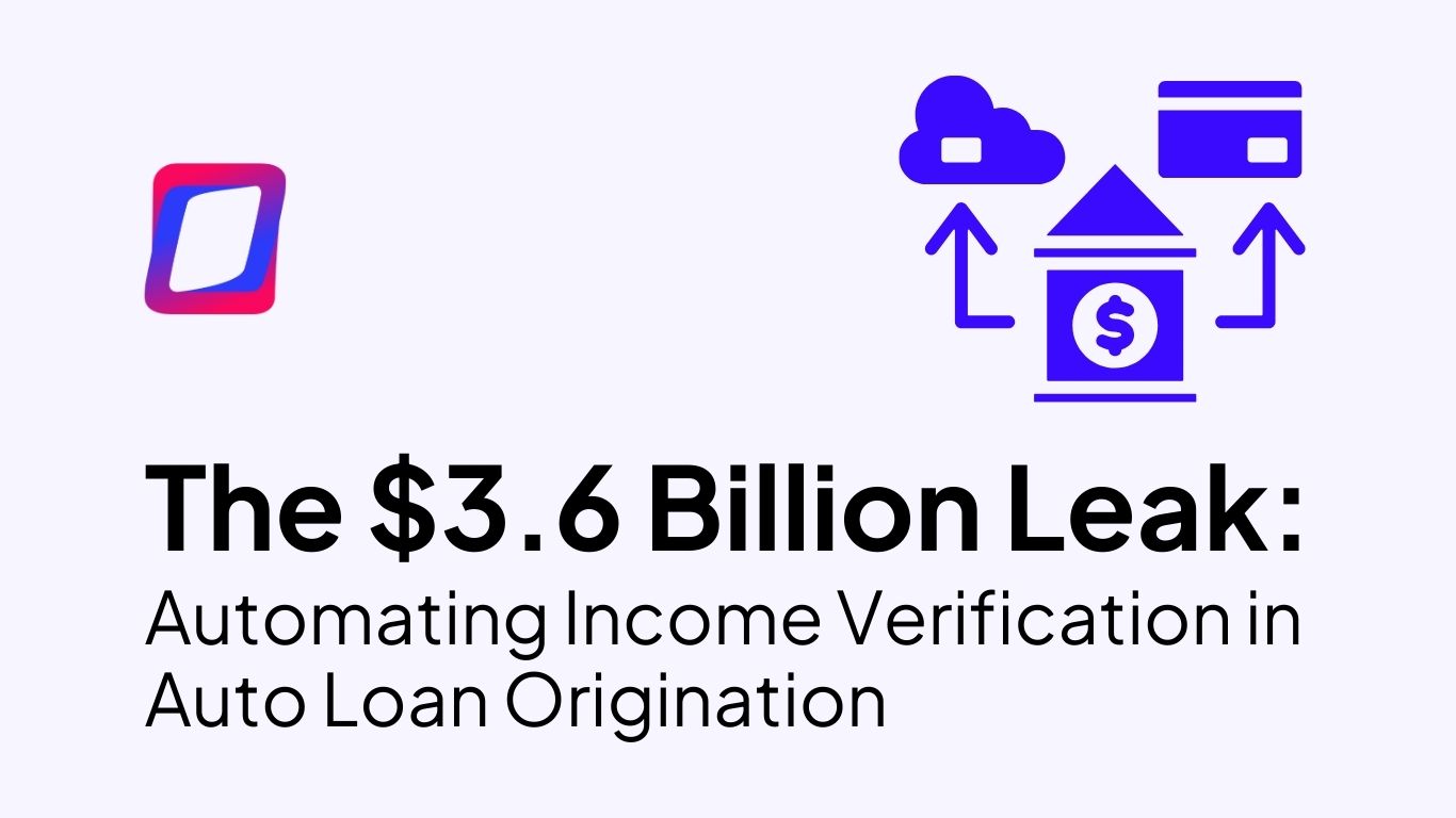 Automating Income Verification in Auto Loan Origination