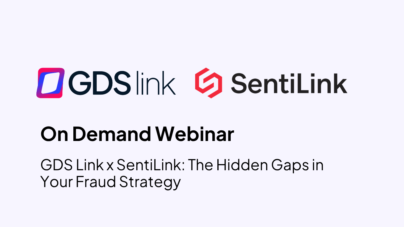 Fraud Strategy Webinar | GDS Link x SentiLink