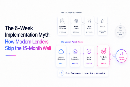 The 6-Week Implementation Myth: How Modern Lenders Skip the 15-Month Wait